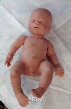 11 Painted DRINK & WET Micro Preemie Silicone Baby Boy Doll Gavin