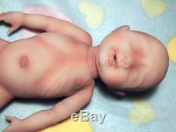 12 Born Too Soon Micro Preemie Full Body Silicone Baby Girl Doll Olivia