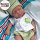 12 Inch Reborn Baby, Full Silicone Baby, Lifelike Closed Eyes Sleeping Cute Baby