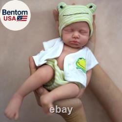 12 Inch Reborn Baby, Full Silicone Baby, Lifelike Closed Eyes Sleeping Cute Baby