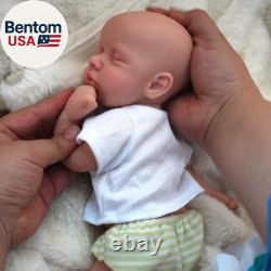 12 Inch Reborn Baby, Full Silicone Baby, Lifelike Closed Eyes Sleeping Cute Baby