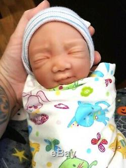 12 Micro Preemie Full Body Silicone Baby Boy Doll Oliver