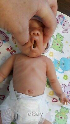 12 Micro Preemie Full Body Silicone Baby Boy Doll Oliver