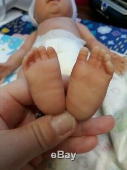 12 Micro Preemie Full Body Silicone Baby Boy Doll Oliver