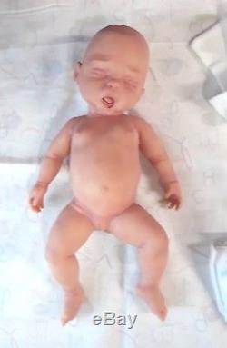 12 Painted Micro Preemie Full Body Silicone Baby Girl Doll Angelica