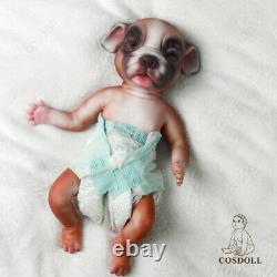 13.7 Soft Silicone Dog Reborn Puppies Doll Lifelike Baby Birthday Handmade Gift