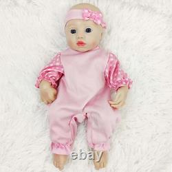 13'' Floppy Silicone Reborn Baby Blue Eyes Boy Full Silicone Newborn Doll