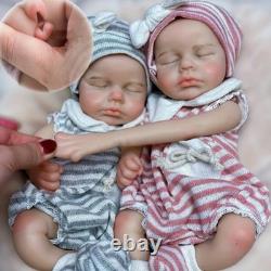13inch Can Open Mouth Full Body Silicone Baby Doll Realistic Soft Silicone Ne
