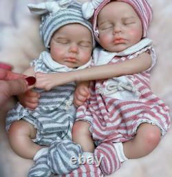 13inch Can Open Mouth Full Body Silicone Baby Doll Realistic Soft Silicone Ne