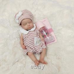 13inch Can Open Mouth Full Body Silicone Baby Doll Realistic Soft Silicone Ne