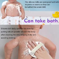 13inch Can Open Mouth Full Body Silicone Baby Doll Realistic Soft Silicone Ne