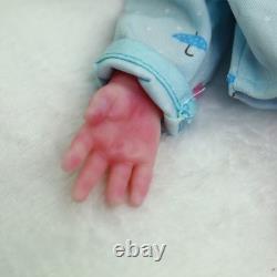 14.9 In Realistic Reborn Baby Dolls Full Body Silicone Boy Dolls Newborn Doll