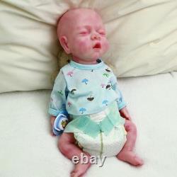 14.9 In Realistic Reborn Baby Dolls Full Body Silicone Boy Dolls Newborn Doll