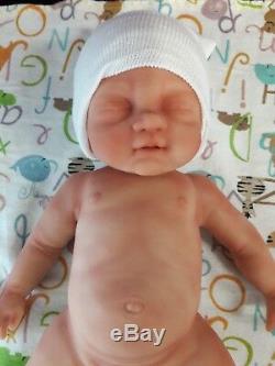 14 Painted DRINK & WET Full Body Silicone Baby Girl Doll Tabitha