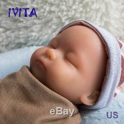 15 1.8KG Lifelike Full Body Soft Silicone Reborn Baby Girl Dolls Floppy Infant
