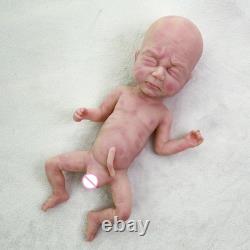 15.5 Reborn Baby Doll Soft Body Realistic Boy Newborn with Clothes & Bottle Toy