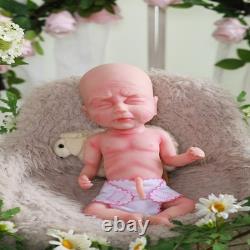 15.5 Reborn Baby Doll Soft Body Realistic Boy Newborn with Clothes & Bottle Toy