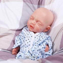 15.7'' Sleeping Silicone Reborn Baby Dolls Eyes Closed Lifelike Baby Boy Dolls