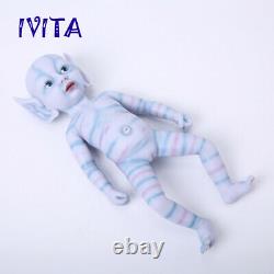 15'' Full Body Silicone Reborn Doll Multiracial Baby Avatar Girl Toy Xmas Gift