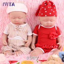 15Reborn Baby Boy or Girl Sleeping Baby Full Silicone Doll Lifelike Infant