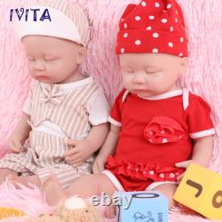 15Reborn Baby Boy or Girl Sleeping Baby Full Silicone Doll Lifelike Infant