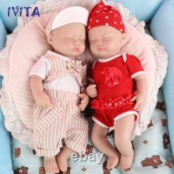 15Reborn Baby Boy or Girl Sleeping Baby Full Silicone Doll Lifelike Infant