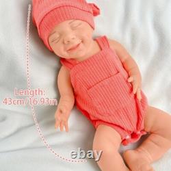 16.93'' solid silicone doll silicone reborn doll silicone girl doll toys gifts