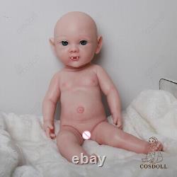 16.9In Real Reborn Vampire Baby Dolls Lifelike Newborn Full Body Silicone Doll