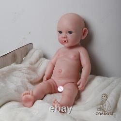 16.9In Real Reborn Vampire Baby Dolls Lifelike Newborn Full Body Silicone Doll