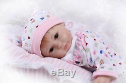 16 Lifelike Cute Reborn Baby Soft Silicone Vinyl Girl Baby Doll Handmade