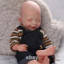 16 Reborn Baby Doll Sleeping Boy Baby Full Body Silicone Lifelike Newborn Doll