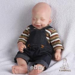 16 Reborn Baby Doll Sleeping Boy Baby Full Body Silicone Lifelike Newborn Doll