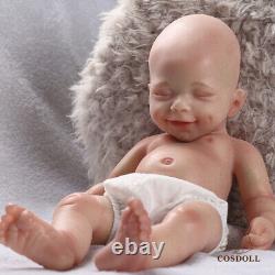 16 Reborn Baby Doll Sleeping Boy Baby Full Body Silicone Lifelike Newborn Doll