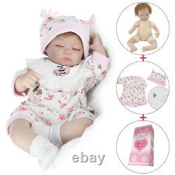 16 Reborn Baby Dolls Handmade Newborn Lifelike Vinyl Silicone Sleeping Girl Toy