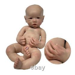 16 Reborn Unpainted Baby Doll Newborn Real Lifelike Soft Full Body Silicone New