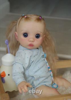 16inch Realistic Girl Reborn Baby Doll Peeka Hand-Rooted Hair Artist Painted Toy