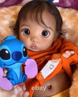16inch Realistic Weighted Reborn Baby Doll Peeka Rooted Hair Soft Skin Gifts Toy