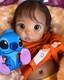 16inch Realistic Weighted Reborn Baby Doll Peeka Rooted Hair Soft Skin Gifts Toy