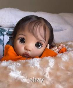 16inch Realistic Weighted Reborn Baby Doll Peeka Rooted Hair Soft Skin Gifts Toy