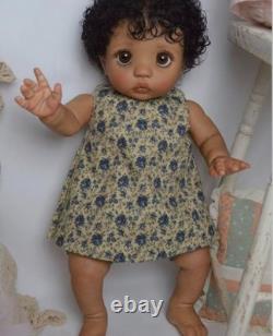 16inch Rebornlove Reborn Baby Doll Lovely Peeka Rooted Curly Hair Christmas Gift