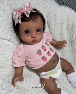 16inch Weighted Reborn Baby Dolls Cute Peeka Rooted Hair Soft Skin Kids Toy Gift