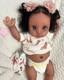 16inch Weighted Reborn Baby Dolls Lovely Peeka Rooted Hair Collectible Toy Gifts