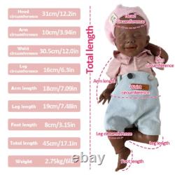 17.2'' solid silicone doll silicone reborn doll silicone girl doll toys gifts
