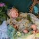 17.52Inch Open Mouth Silicone Girl Reborn Painted Baby Doll Toy