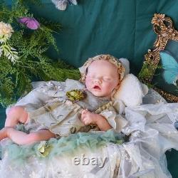 17.52Inch Open Mouth Silicone Girl Reborn Painted Baby Doll Toy