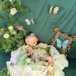 17.52Inch Open Mouth Silicone Girl Reborn Painted Baby Doll Toy