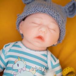 17.5Reborn Dolls Realistic Newborn Handmake Silicone Doll Sleeping Girl Doll US