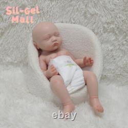 17.7 Eyes Closed Sleeping Newborn Reborn Baby Dolls Handmade Silicone Baby Doll