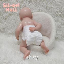 17.7 Eyes Closed Sleeping Newborn Reborn Baby Dolls Handmade Silicone Baby Doll