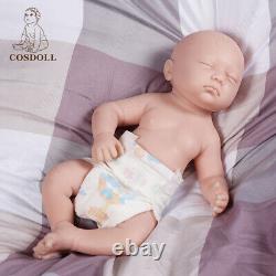 17.7 Inch Unpainted Girl Silicone Reborn Doll Full Body Soft Silicone Made